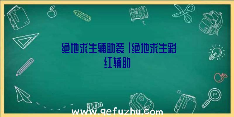 「绝地求生辅助装」|绝地求生彩红辅助